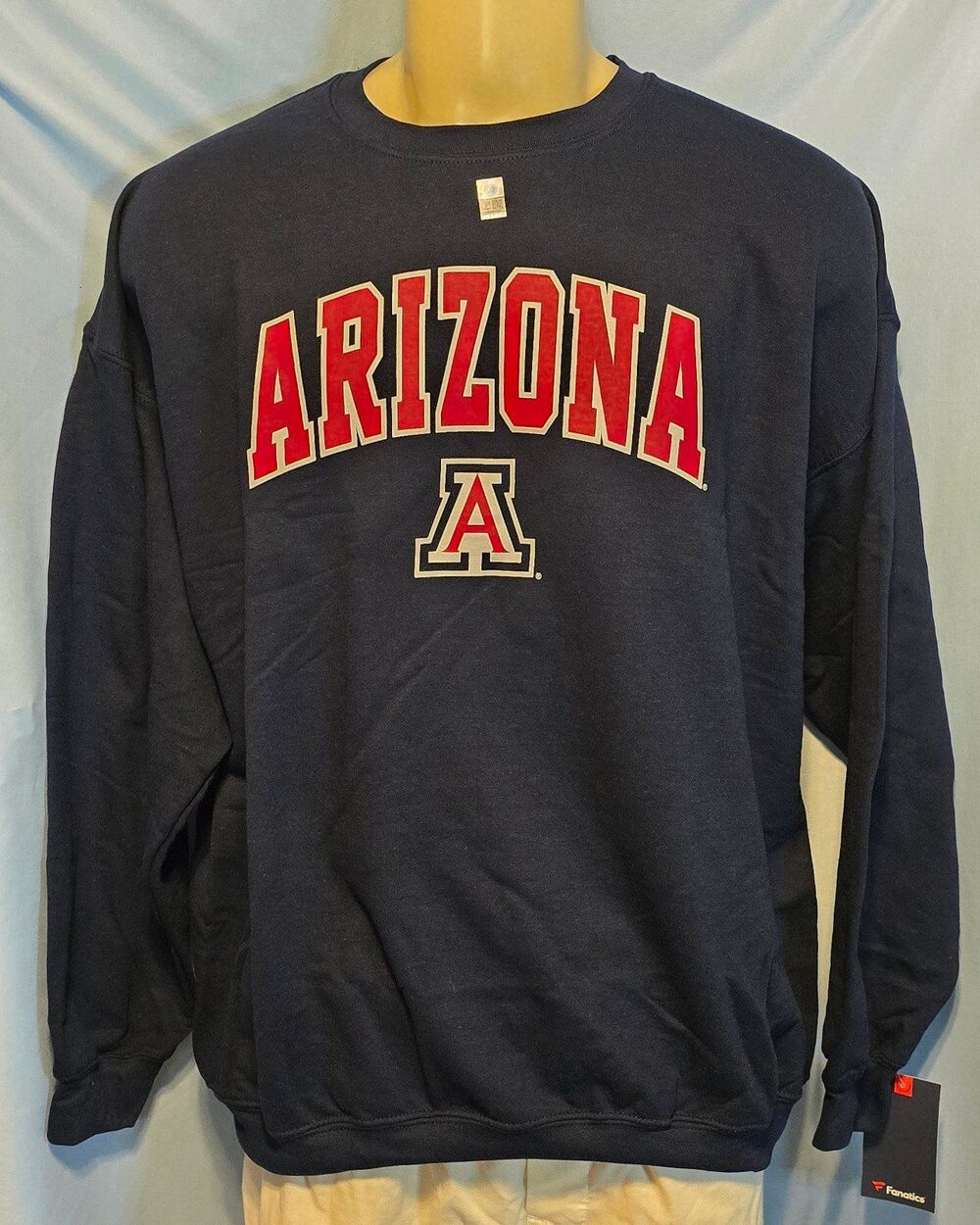Fanatics Arizona Wildcats Blue Crew Neck Sweatshirt  NWT